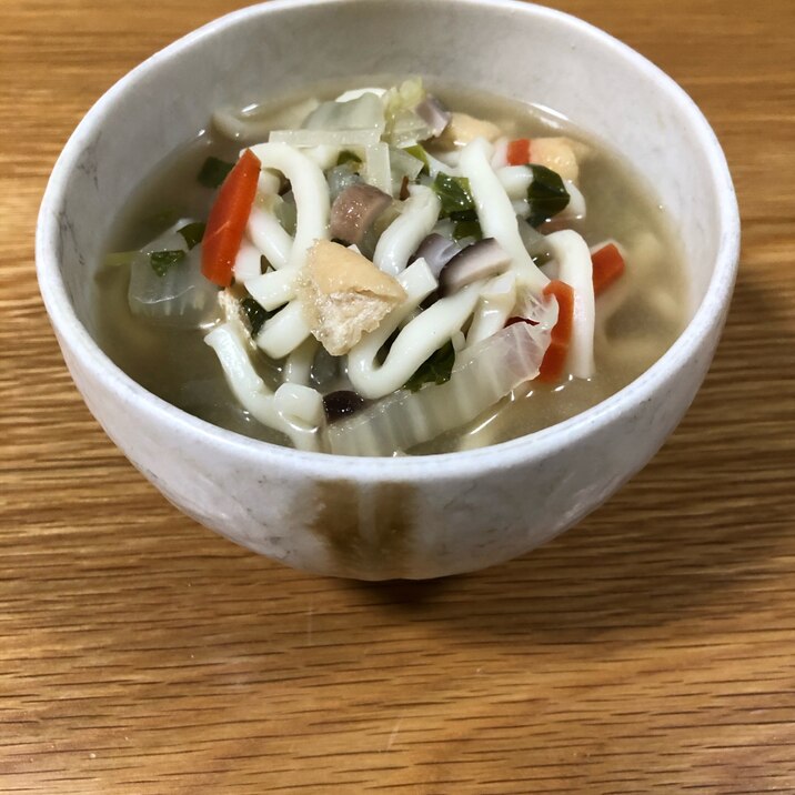 子どももOK!野菜たっぷり味噌うどん〜幼児食〜